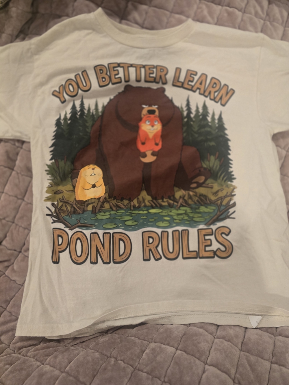 HOPPERS You Better Learn Pond Rules Graphic Tee